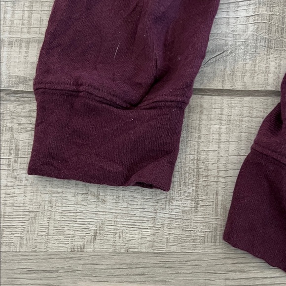 PINK Victoria's Secret Vintage Maroon Quarter-Zip Hoodie Size Large - Picture 2 of 9